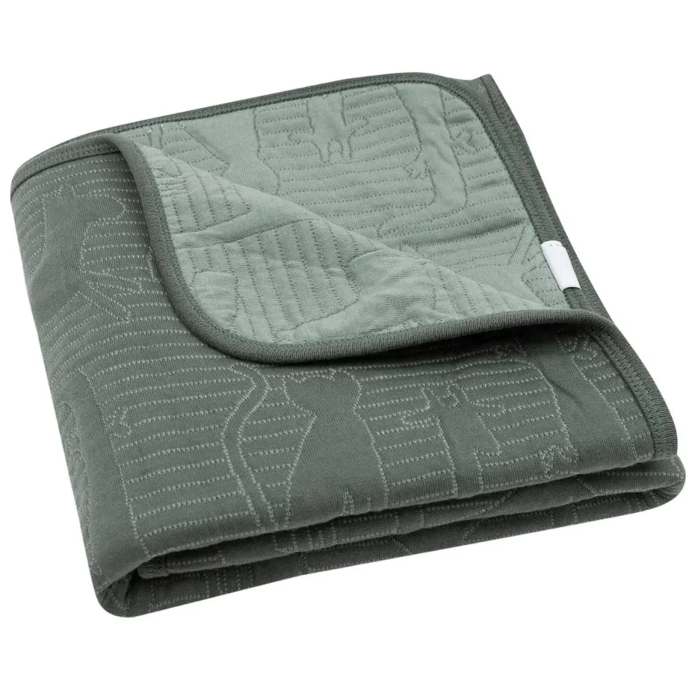 Плед Jollein Jungle Jambo Ash Green/Laurel, 75x100 см