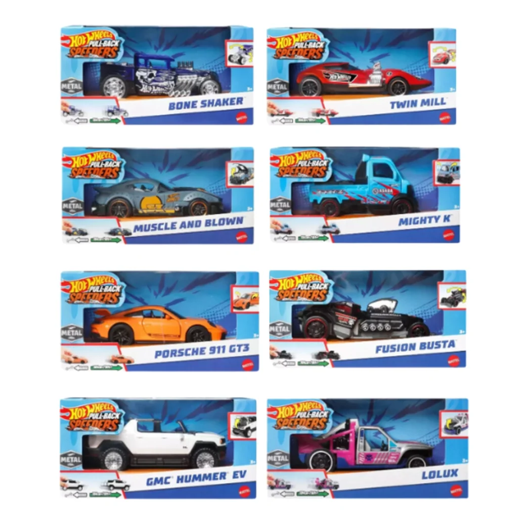 Mașina Hot Wheels de inerție "Pull-Back Speeders" (as.)