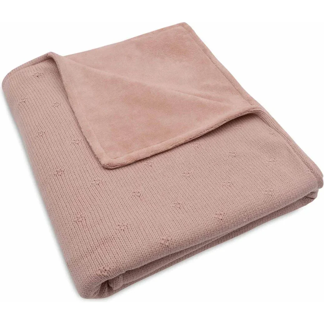 Paturica Jollein Cosy Knit Wild Rose/Velvet, 100x150 cm foto