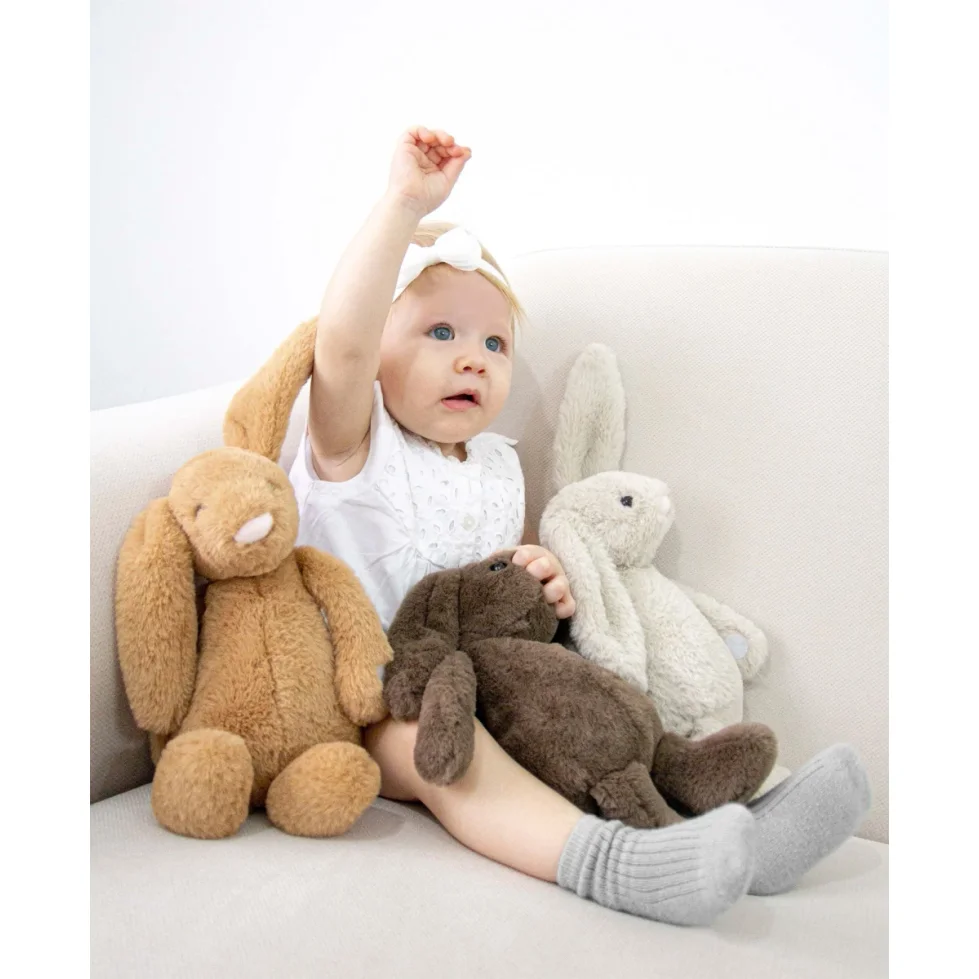 Jucarie din plus BabyJem The Bestie Bunny Maro deschis, 30 cm
