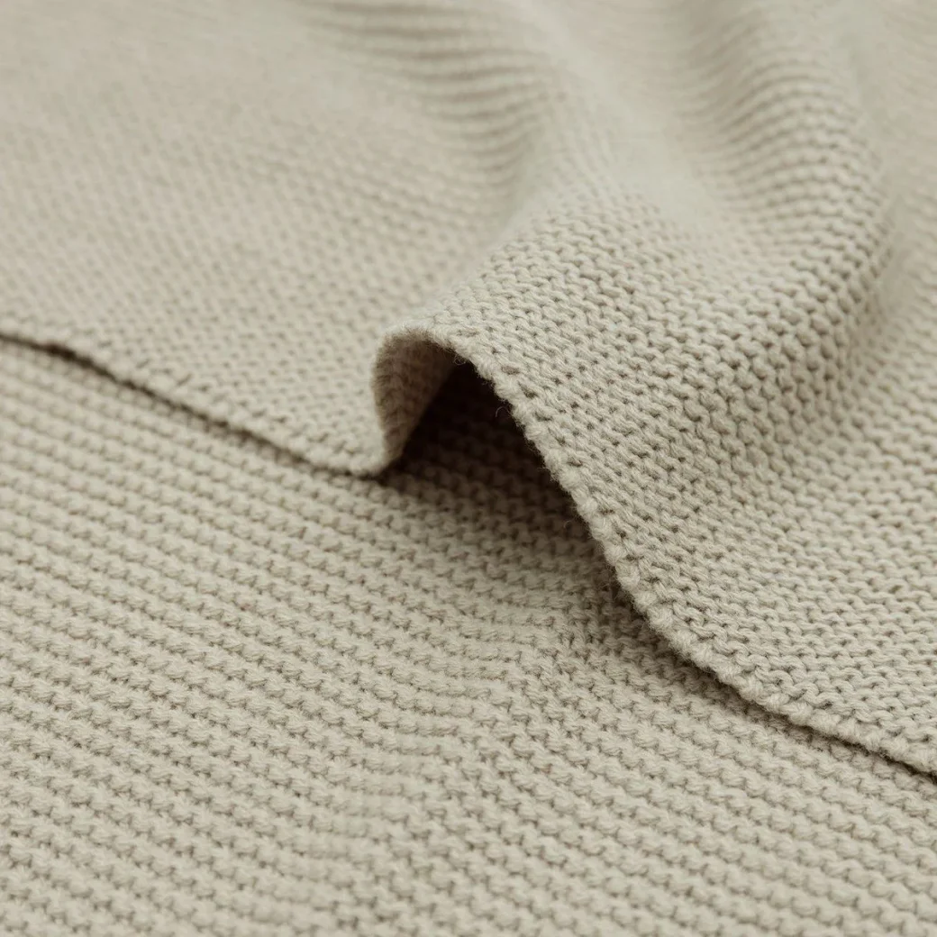 Paturica Jollein Basic Knit Olive Green, 100x150 cm