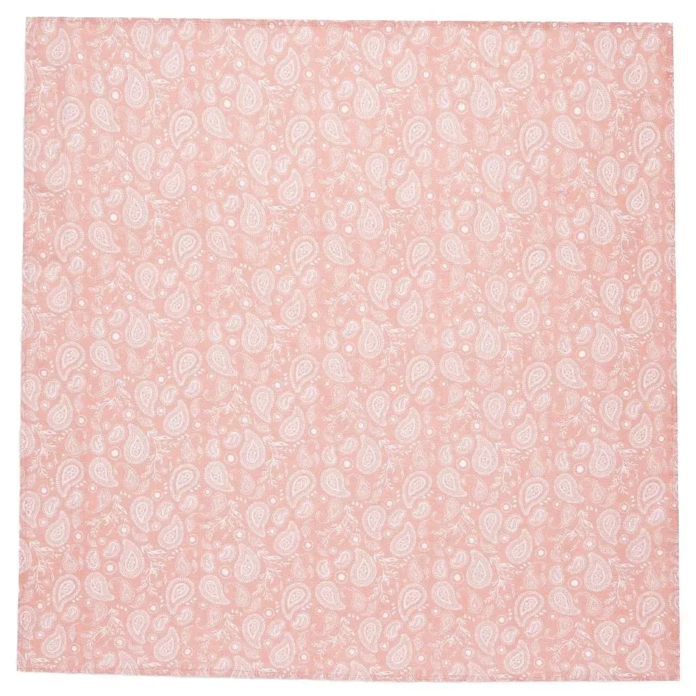 Pelinci de muselina Jollein Paisley & Halo Rosewood GOTS, 70 x 70 cm, 2 buc. foto