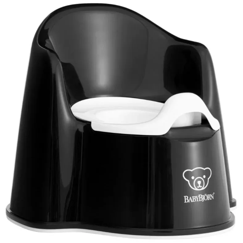 Горшок-кресло BabyBjorn Potty Chair Black/White foto