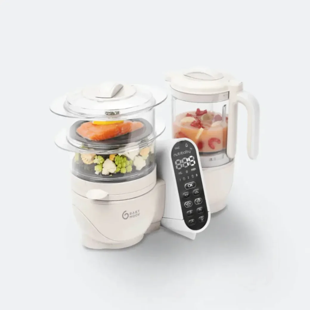 Robot multifunctional 5 in 1 Babymoov Nutribaby+ Mineral Beige foto