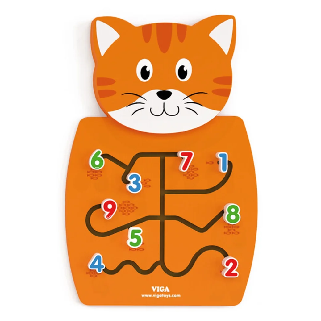 Busyboard (de perete) "Pisicul și cifrele"
