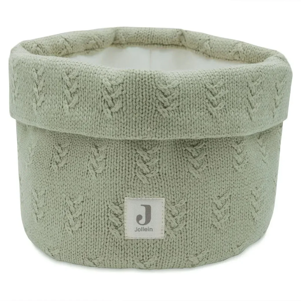 Cosulet de depozitare Jollein Grain Knit Verde Olive foto
