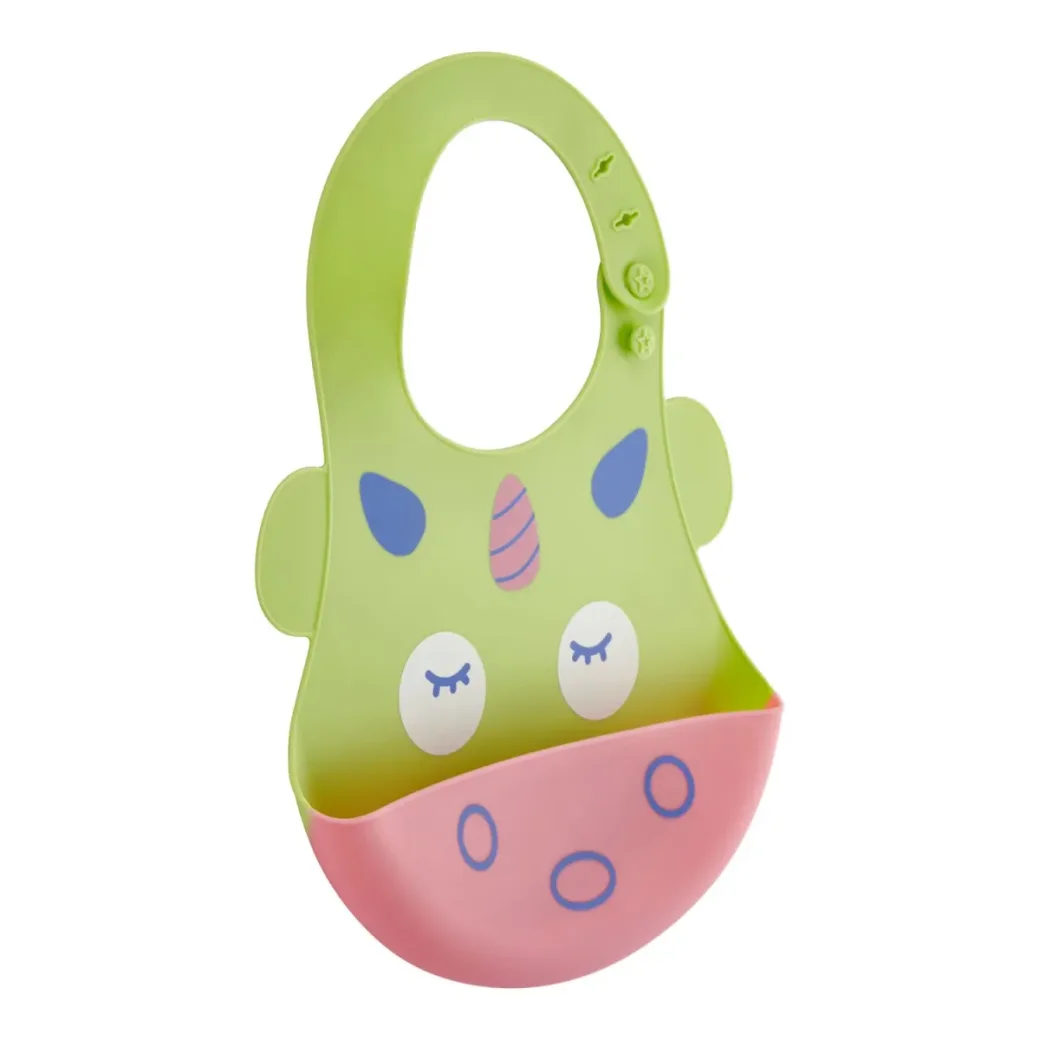 Силиконовый слюнявчик BabyJem Soft Green foto