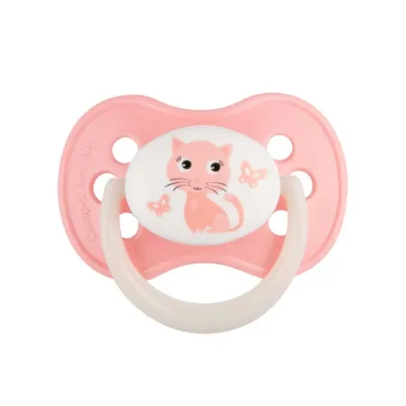canpol 22/596 suzeta rotundă din silicon "animals" (0-6 luni) 1 buc.