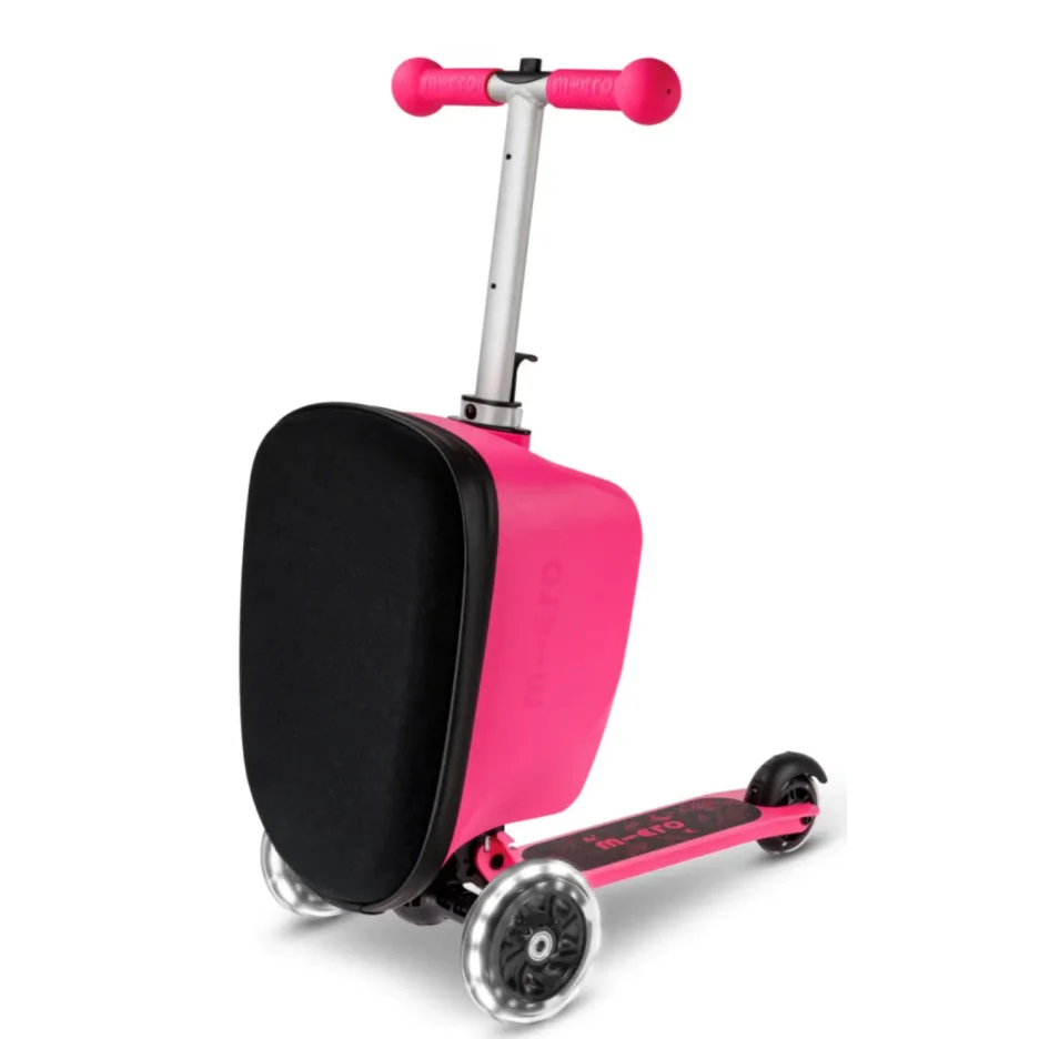 Trotineta Micro Luggage Junior Patch & Play Pink foto