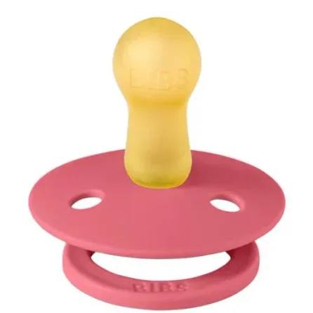 Suzeta rotunda din latex BIBS Coral (0-6 luni) foto