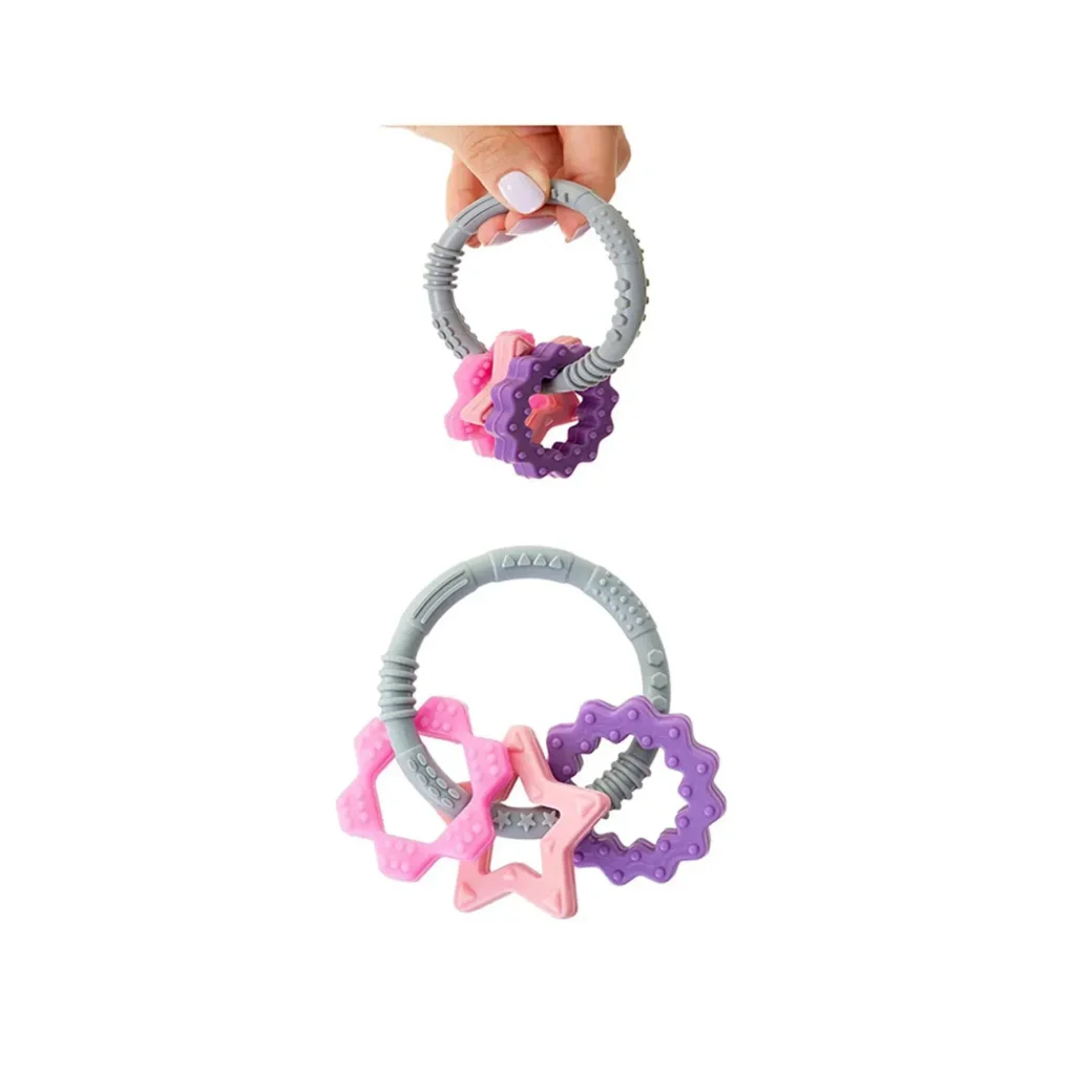 Силиконовый прорезыватель BabyJem Pink foto