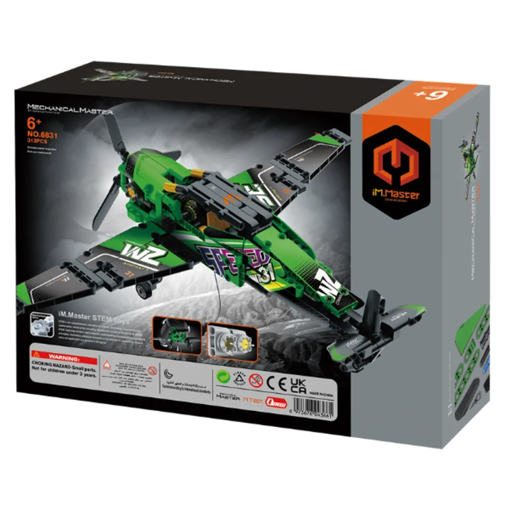 Set de construcție iM Master Mechanical Master - „Avion de salvare”, 313 piese