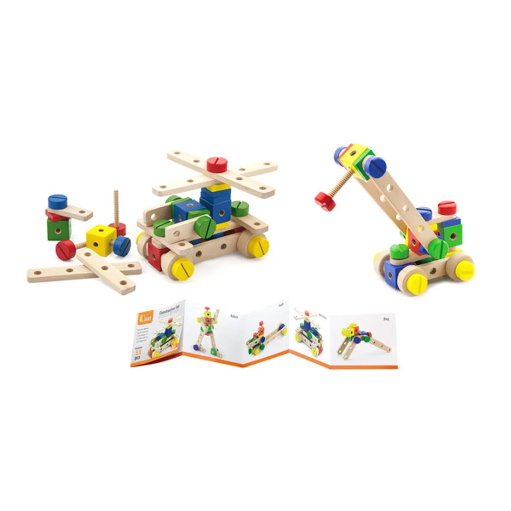 Constructor din lemn cu 53 elem.