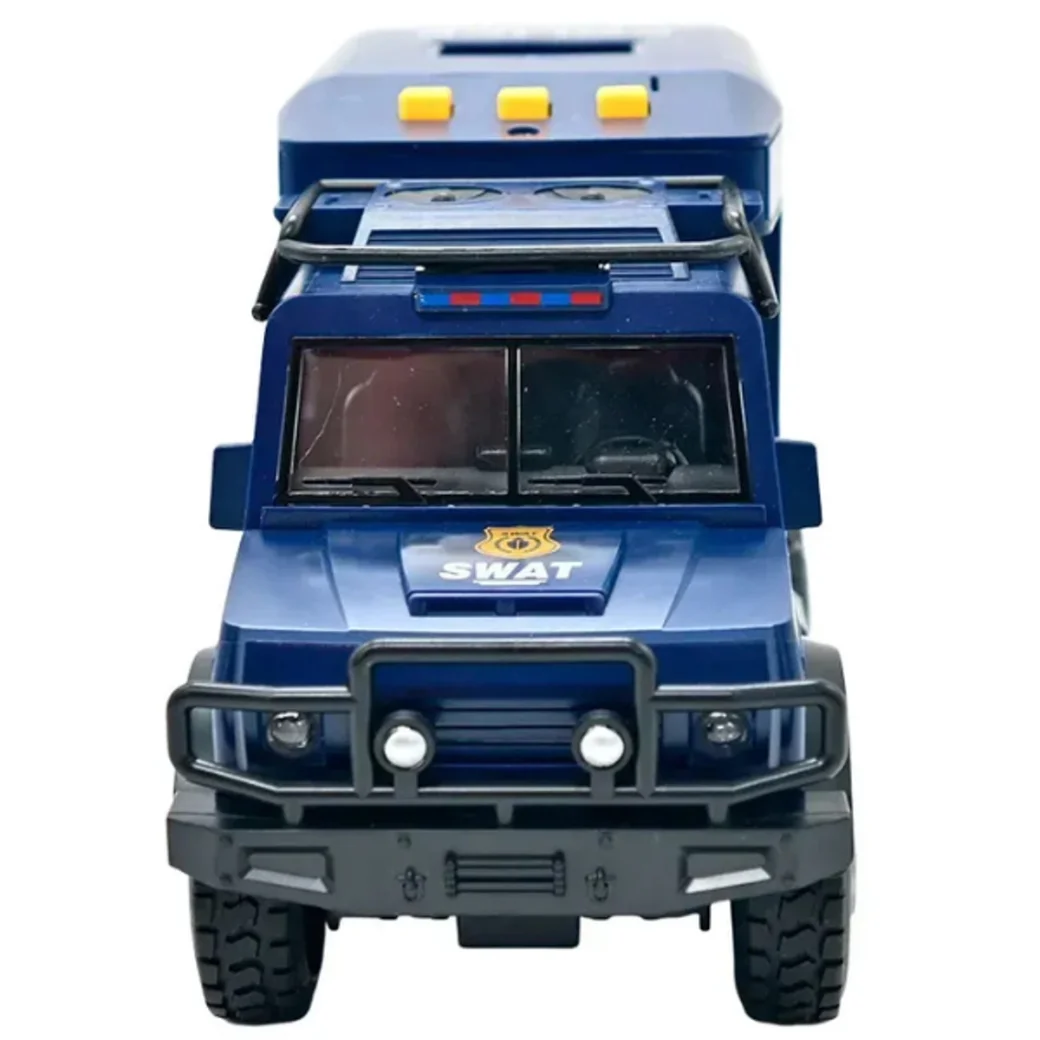 1:16 Jeep de poliție cu inerție (lumini /sunete / ușile se deschid)