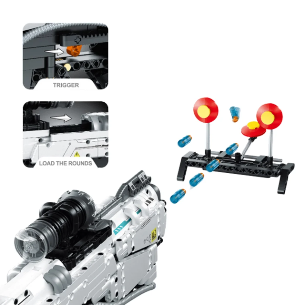 Set de construcție iM Master Mechanical Master „Pistol”, 869 piese
