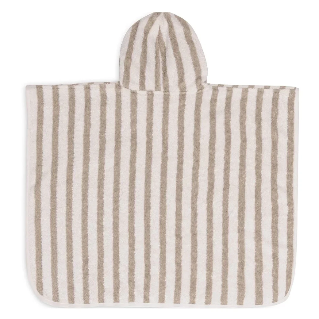 Пончо для ванны Jollein Stripe Terry Olive Green GOTS
