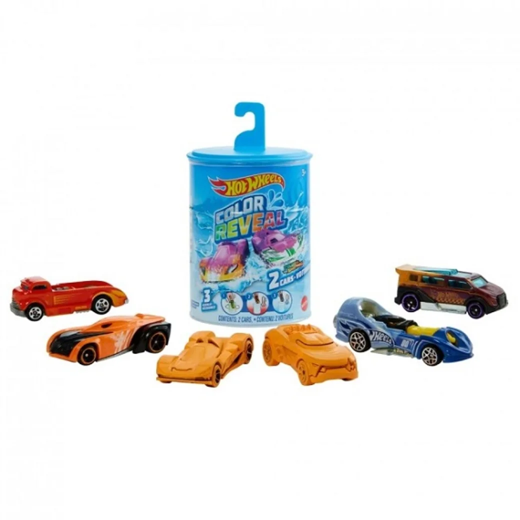 Hot Wheels Set din 2 mașini "Color Reveal"