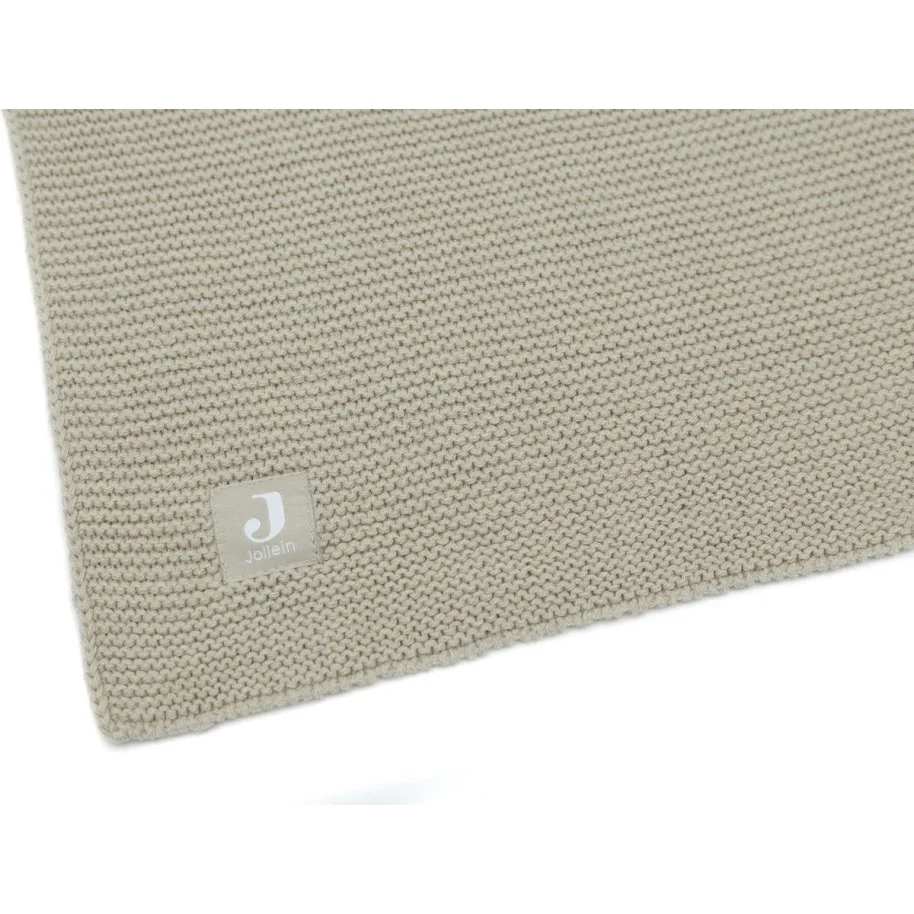 Paturica Jollein Basic Knit Olive Green, 100x150 cm