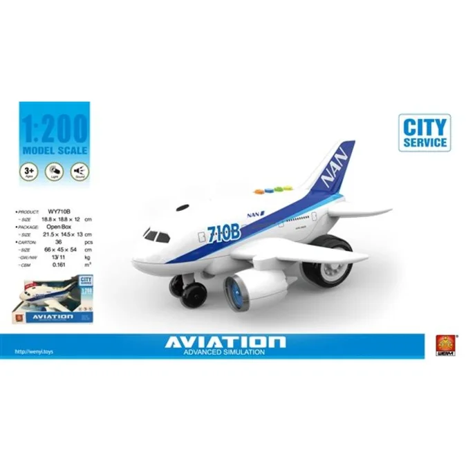 1:200 Avion cu inertie "Planebus 710B" (lumina/sunet)