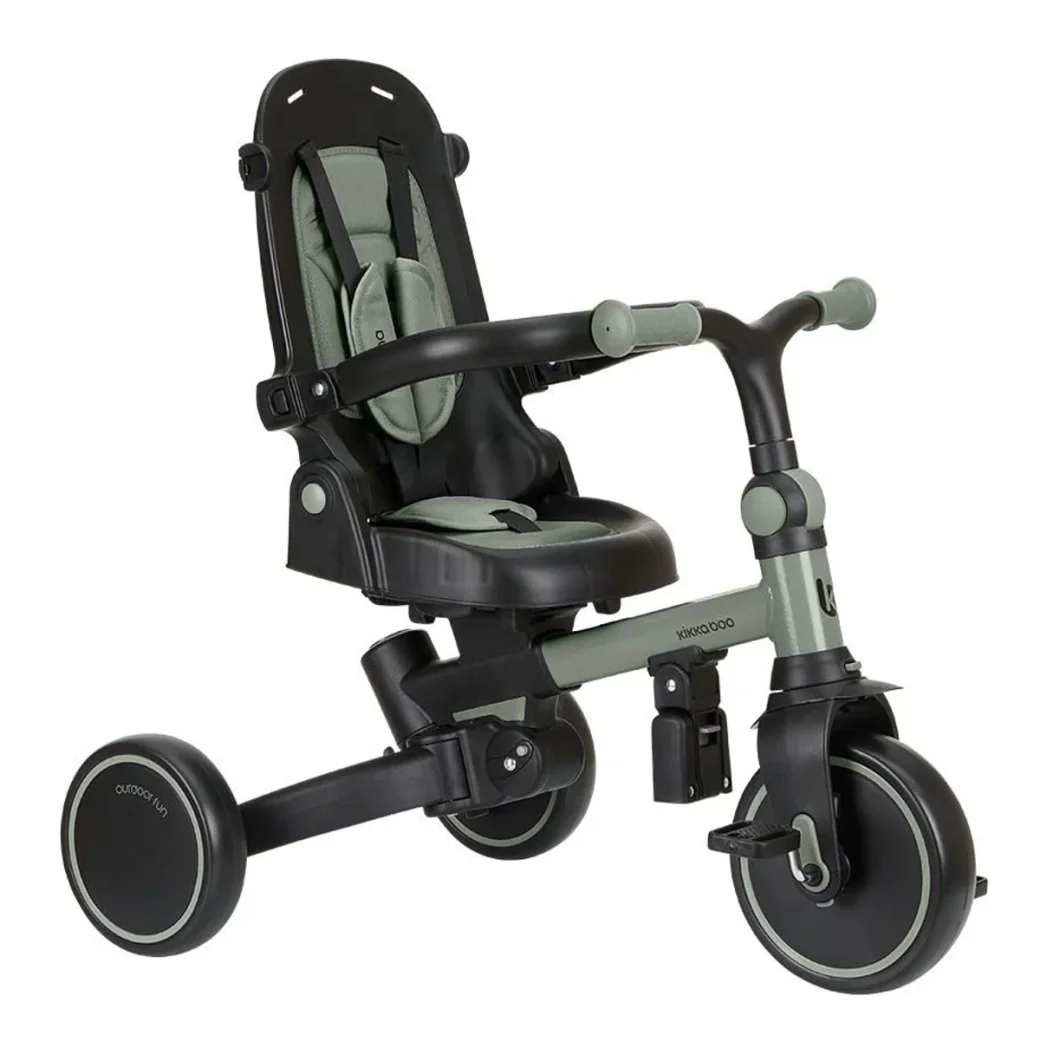 Трёхколёсный велосипед 8 в 1 KikkaBoo Aluma Army Green