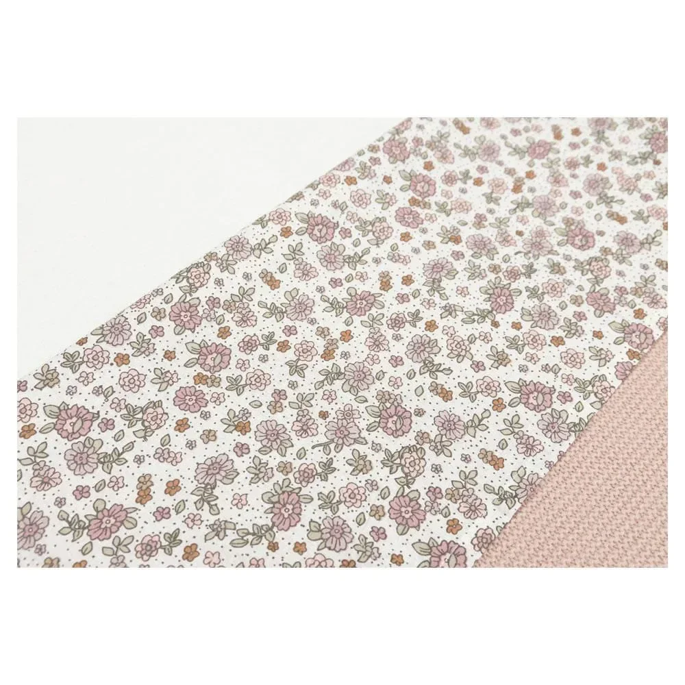Cearsaf pentru leagan Jollein Retro Flowers, 75x100 cm foto