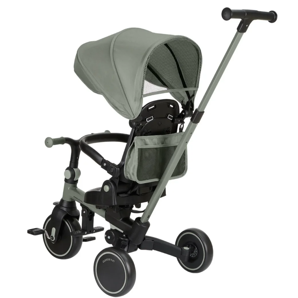 Трёхколёсный велосипед 8 в 1 KikkaBoo Aluma Army Green