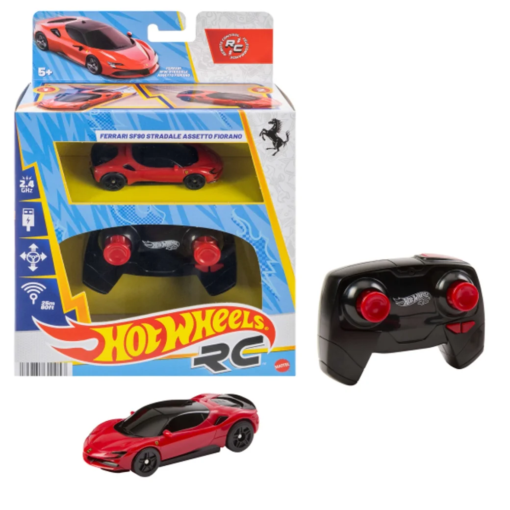 Hot Wheels RC Гоночный автомобиль 1:64 Ferrari SF90