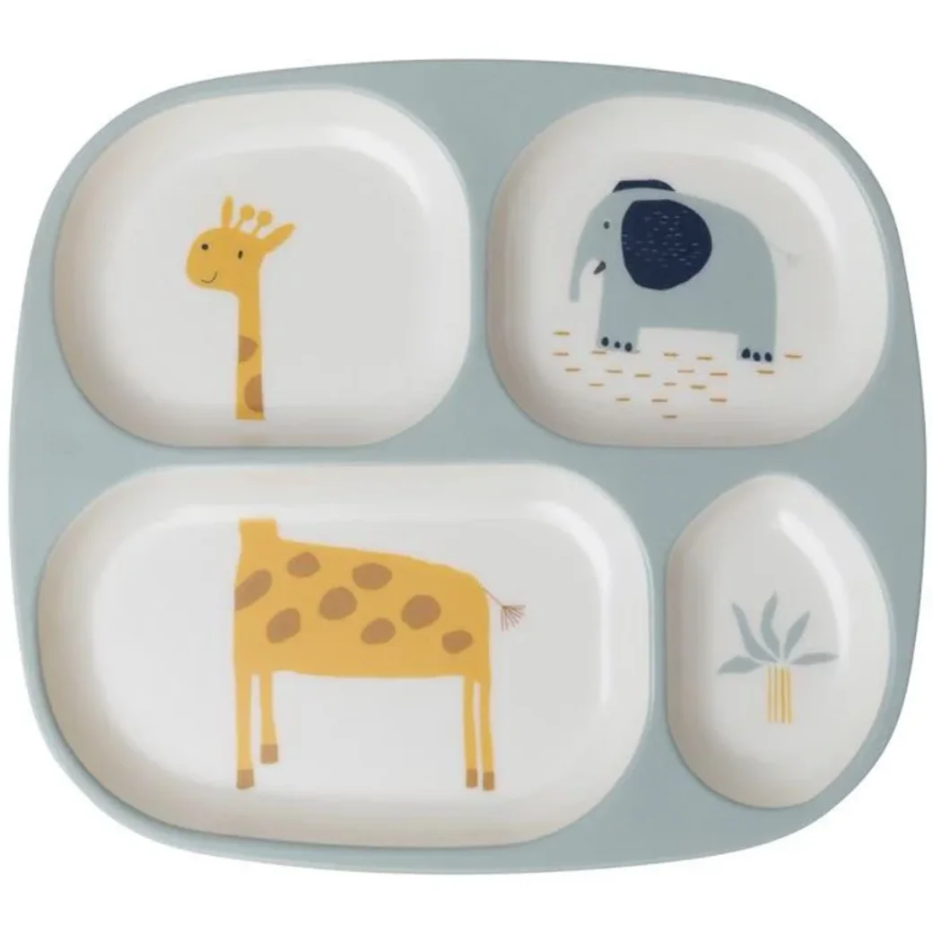 Farfurie compartimentata Premaman Savanna Albastra