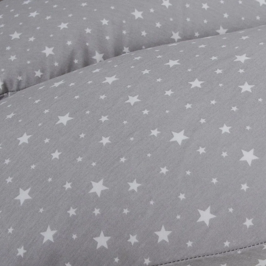 Perna pentru maternitate Ceba Baby Physio Duo Jersey Grey Stars, 300 cm