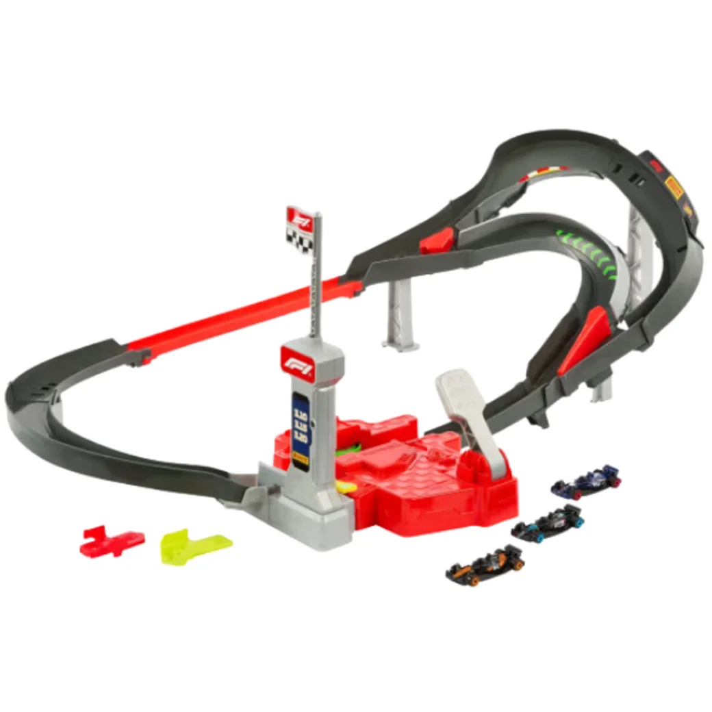 Hot Wheels Формула 1: Спринтерская гоночная трасса c 3 машинками 1:64