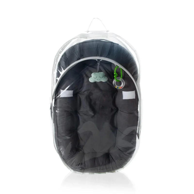 Бебинест BabyJem My First Bed Anthracite