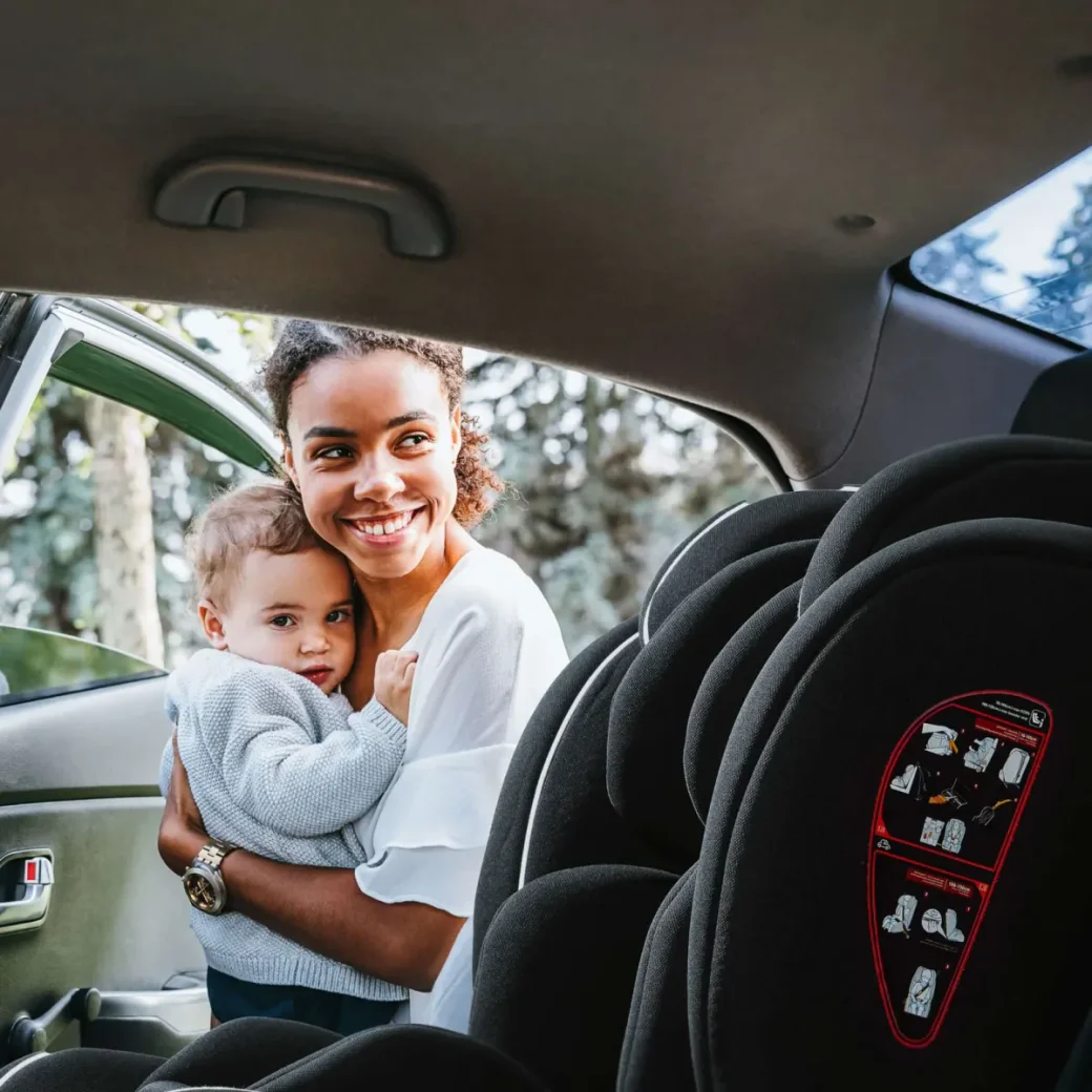 Scaun auto i-Size BabyGo FreeFix Grey, 76-150 cm foto