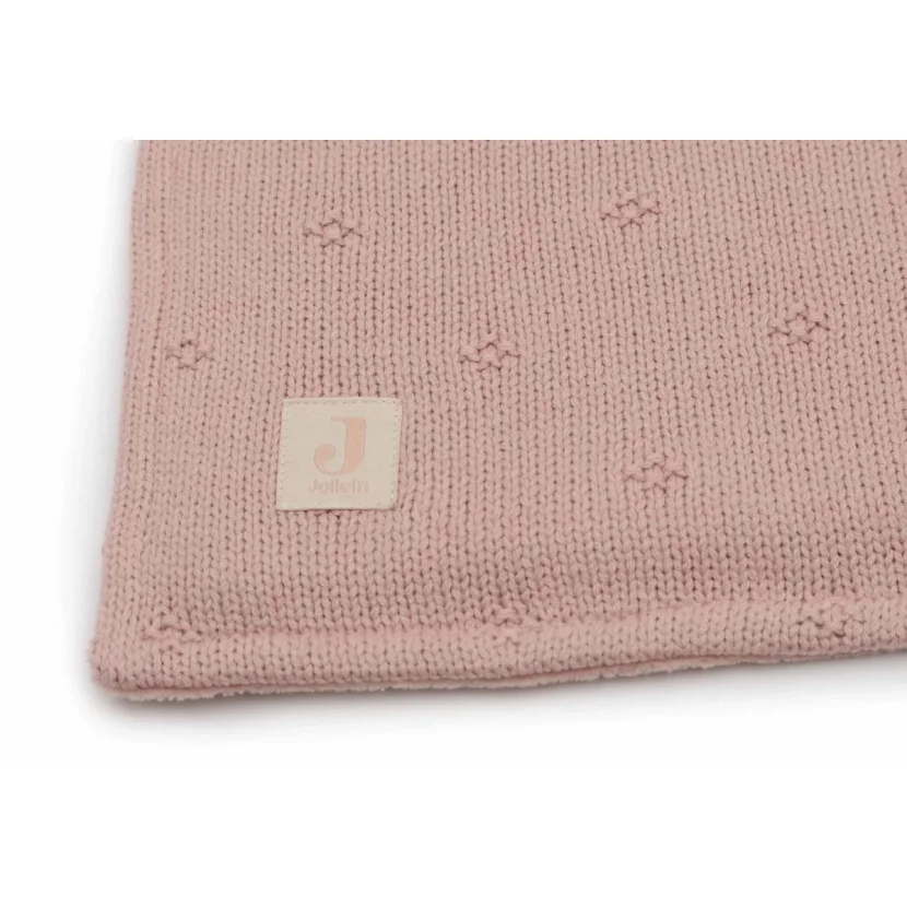 Плед Jollein Cosy Knit Wild Rose/Velvet, 75x100 см