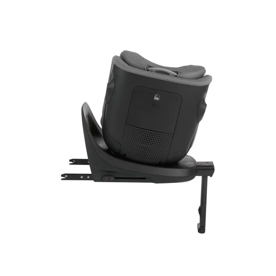 Scaun auto rotativ cu isofix KikkaBoo i-Twist Dark Grey, 40-150 cm