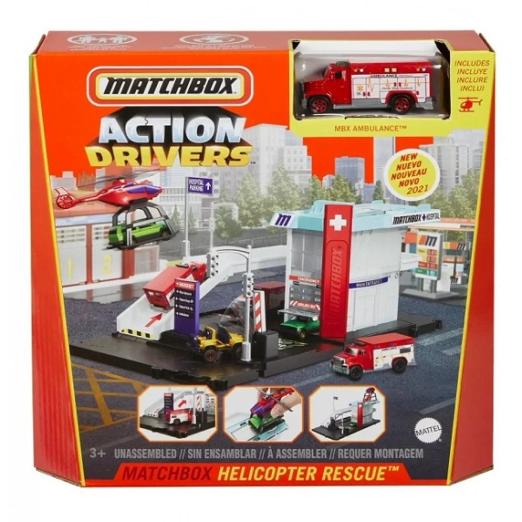 Hot Wheels Игровой набор "Спасательный вертолёт" Matchbox