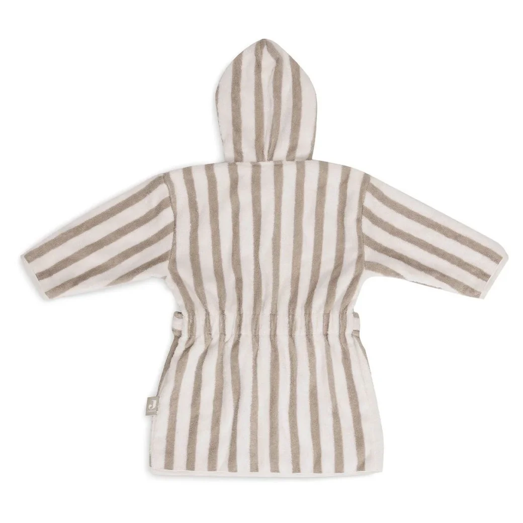 Halatel de baie Jollein Stripe Terry Olive Green GOTS (3-4 ani)