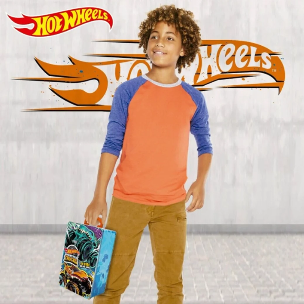 Hot Wheels Контейнер для хранения 6 машинок серии Monster Trucks