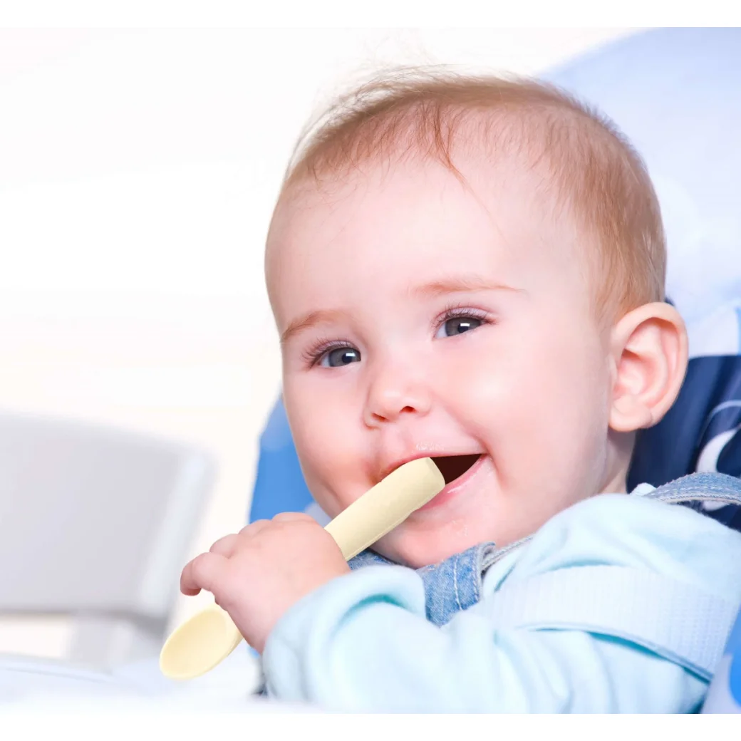 Силиконовая ложка BabyJem Ecru