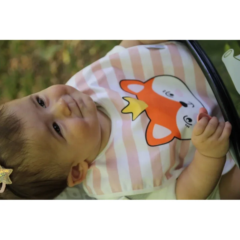 Baveta pentru copii BabyJem Roz foto
