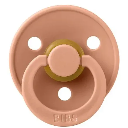 Пустышка круглая латексная BIBS Peach (0-6 мес.) foto