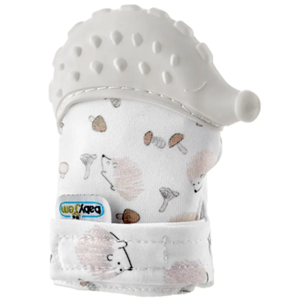 Детские перчатки для прорезывания зубов BabyJem Scratch Gloves Grey foto
