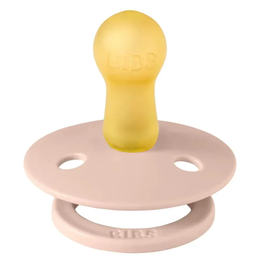 Set 2 suzete rotunde din latex BIBS Colour Vanilla/Blush (6-18 luni) foto