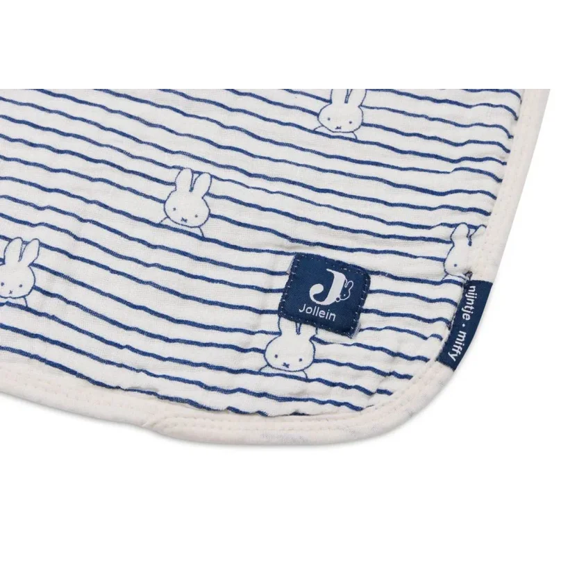 Одеяло Jollein Muslin Miffy Stripe Navy, 75x100 см