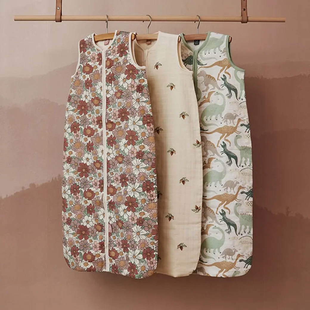 Спальный мешок Jollein Muslin Дино, 90 см