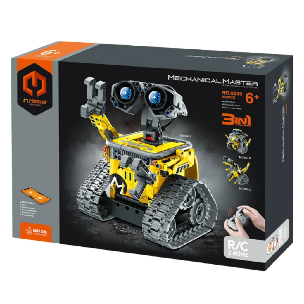 Конструктор 3 в 1 iM Master Mechanical Master "Робот ВАЛЛ-И", на пульте радиоуправления 434 элем.
