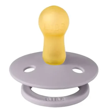 Suzeta rotunda din latex BIBS Studio Colour Jasmine Field - Fossil Grey (0-6 luni) foto