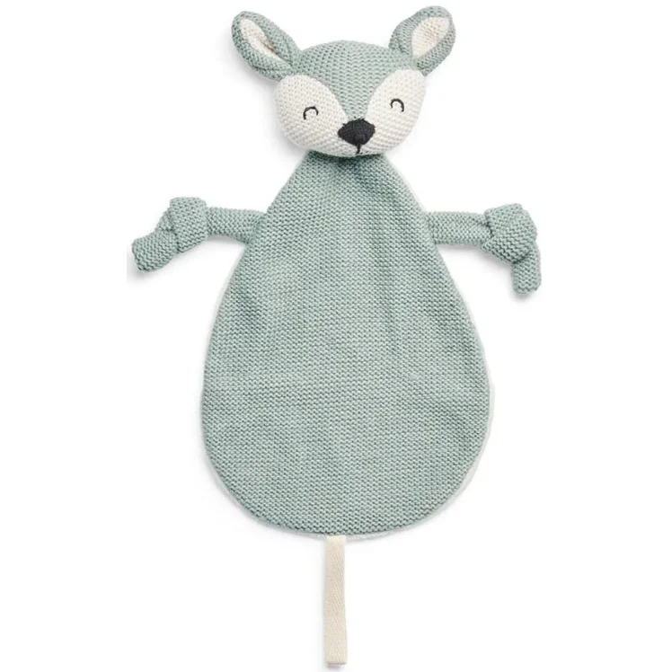 Jucarie textila pentru suzeta Jollein Deer Ash Green
