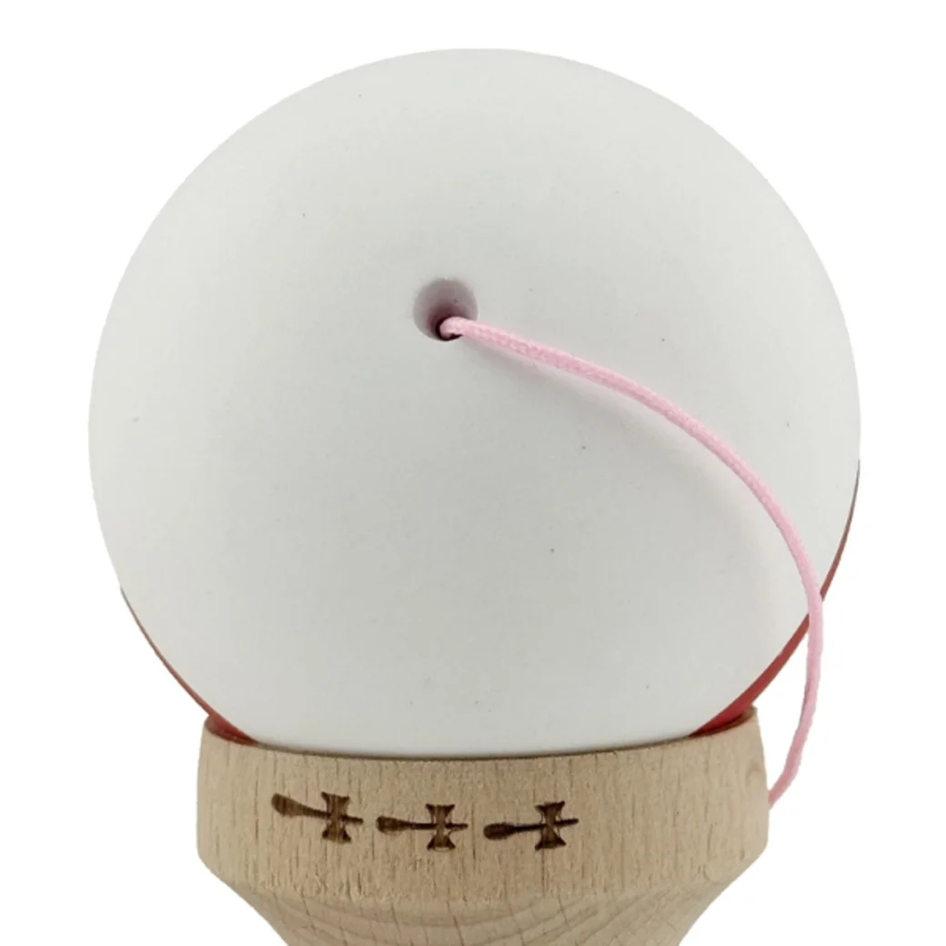 "Kendama X Original", Профессиональная, Flippy, Металлический стержень, Веревка 55 см, Большие Чашки, 7 x 6 x 18 см, бело-красная