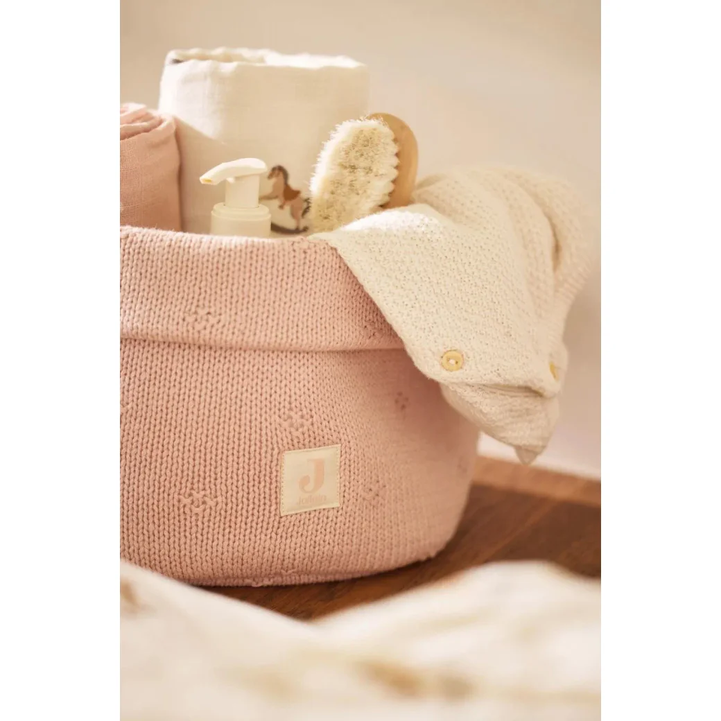Корзинка для хранения Jollein Cosy Knit Wild Розовый foto