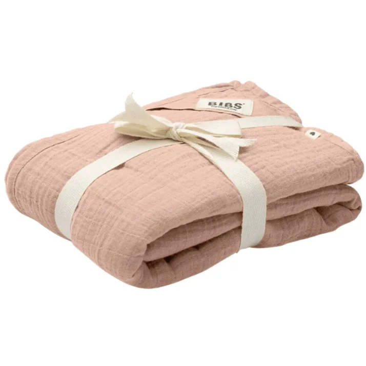 Муслиновое одеяло BIBS Swaddle Blush, 120x120 см foto